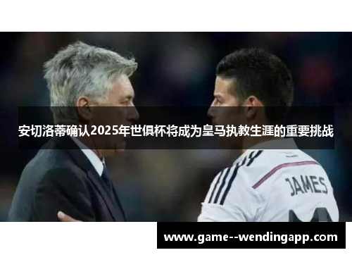 安切洛蒂确认2025年世俱杯将成为皇马执教生涯的重要挑战